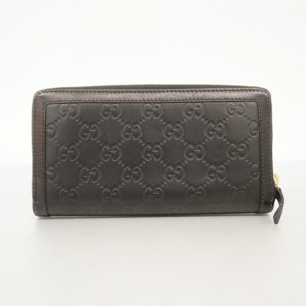 Gucci long wallet Guccissima 291132 leather black champagne for men and women - Picture 11 of 11